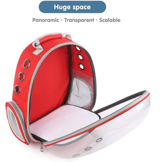Pet Backpack | The Transparent Panoramic Multi-Ventilated Travel Carrier