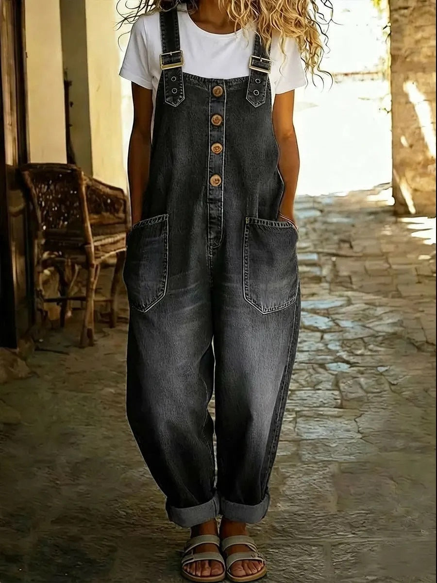 Camy | The Slouchy Vintage Denim Relaxed Dungaree