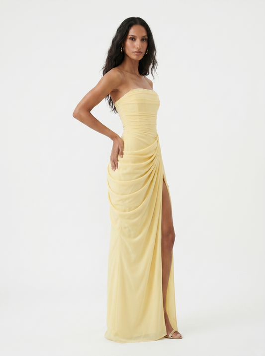 Sira | The Ethereal Cascading Midnight Gala Gown