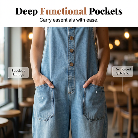 Camy | The Slouchy Vintage Denim Relaxed Dungaree