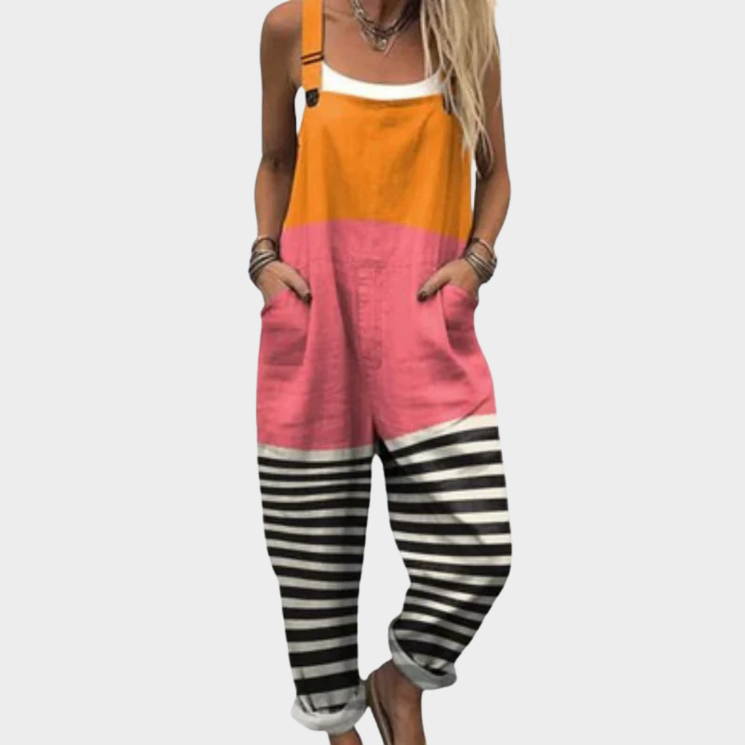 Sanne | The Relaxed Floral Dungaree Jumps