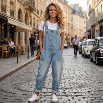 Camy | The Slouchy Vintage Denim Relaxed Dungaree