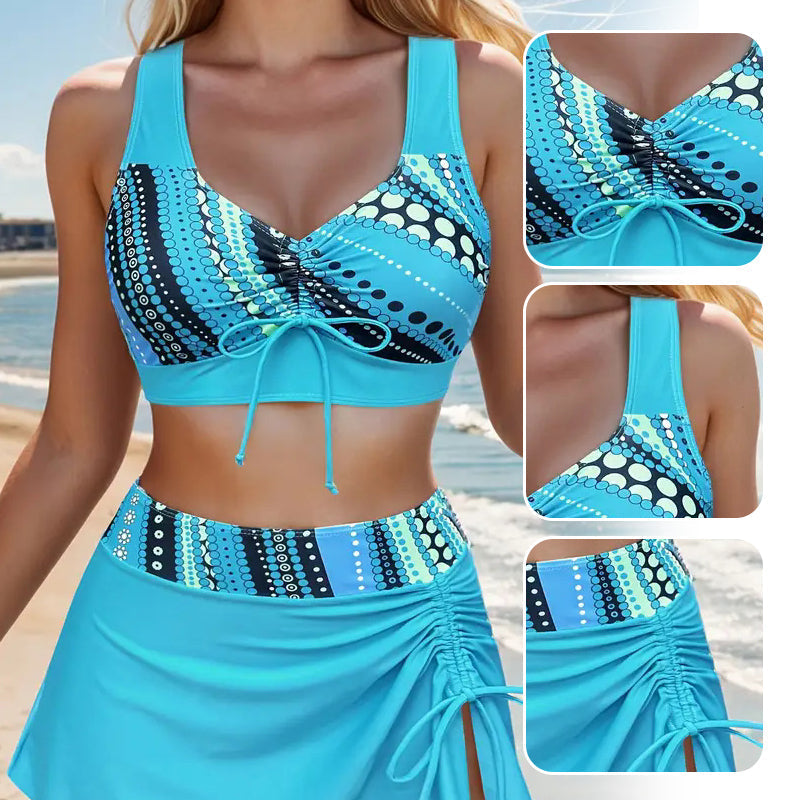 Araba | The Kinetic Triple-Component Ruched Drawstring Resort Set