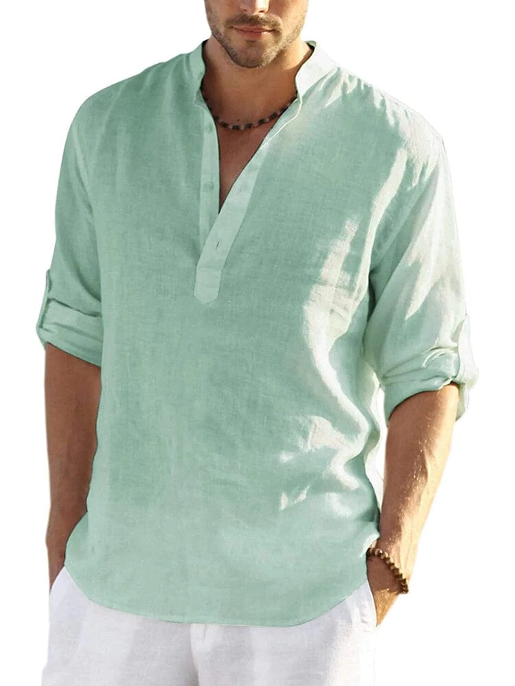 Henley | The Premium Cotton-Hemp Casual Artisan Shirt