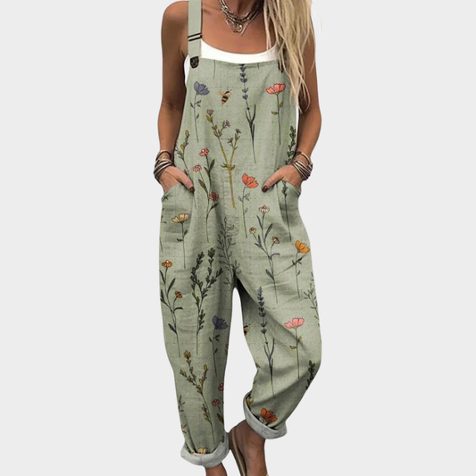 Sanne | The Relaxed Floral Dungaree Jumps