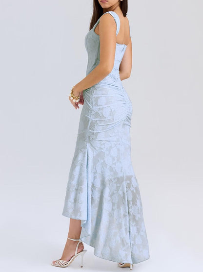 Cesca | The Vintage Corseted Floral Burn-Out Maxi Dress