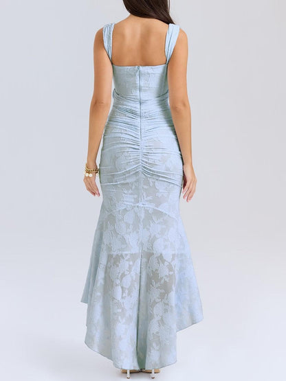 Cesca | The Vintage Corseted Floral Burn-Out Maxi Dress