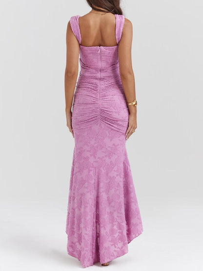 Cesca | The Vintage Corseted Floral Burn-Out Maxi Dress