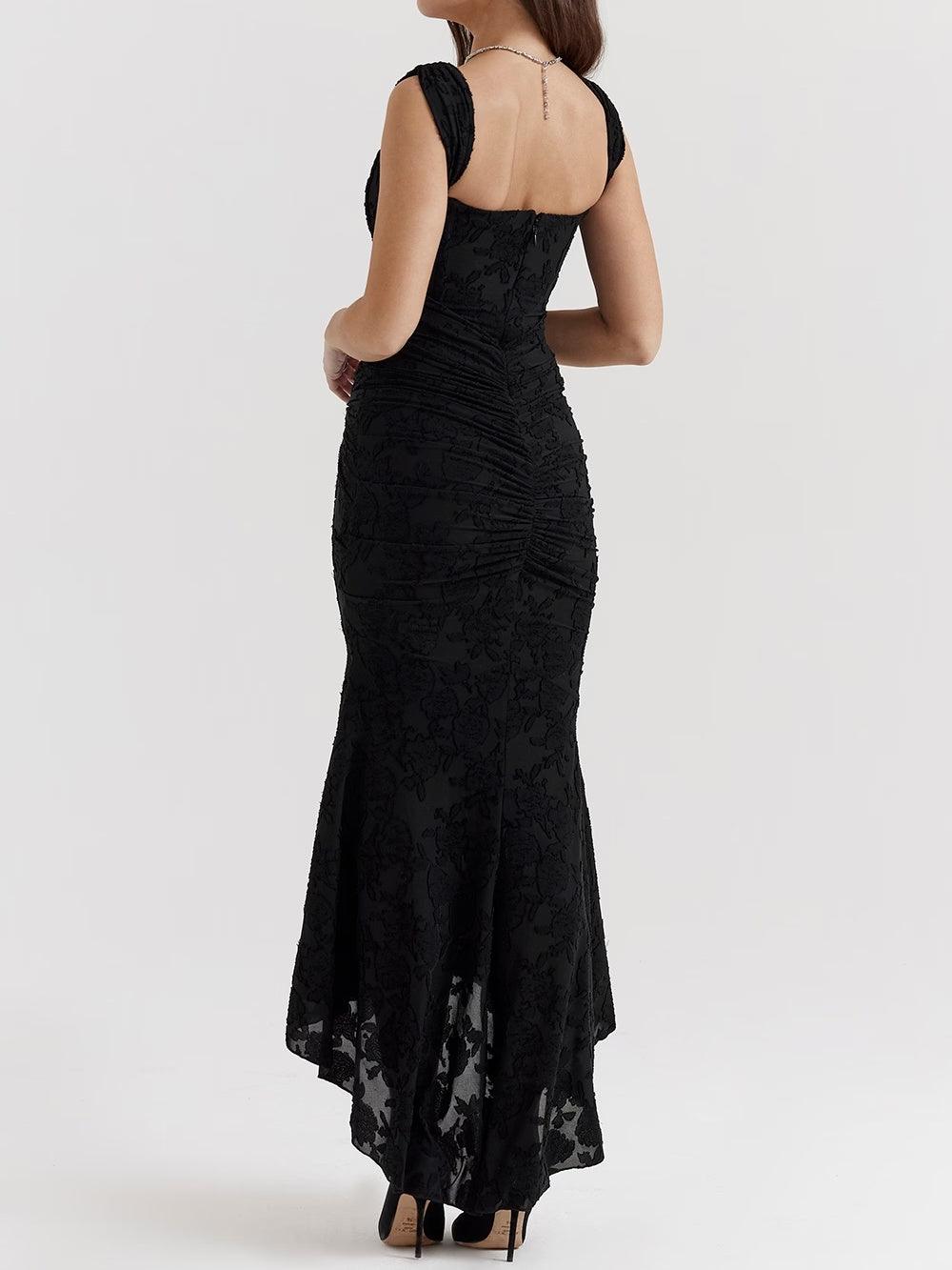 Cesca | The Vintage Corseted Floral Burn-Out Maxi Dress