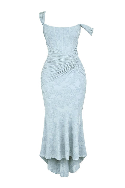 Cesca | The Vintage Corseted Floral Burn-Out Maxi Dress