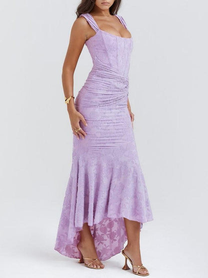 Cesca | The Vintage Corseted Floral Burn-Out Maxi Dress