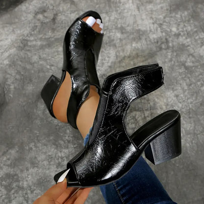 Roman | The Podiatric Tri-Point Cushion-Wedge Leather Slide