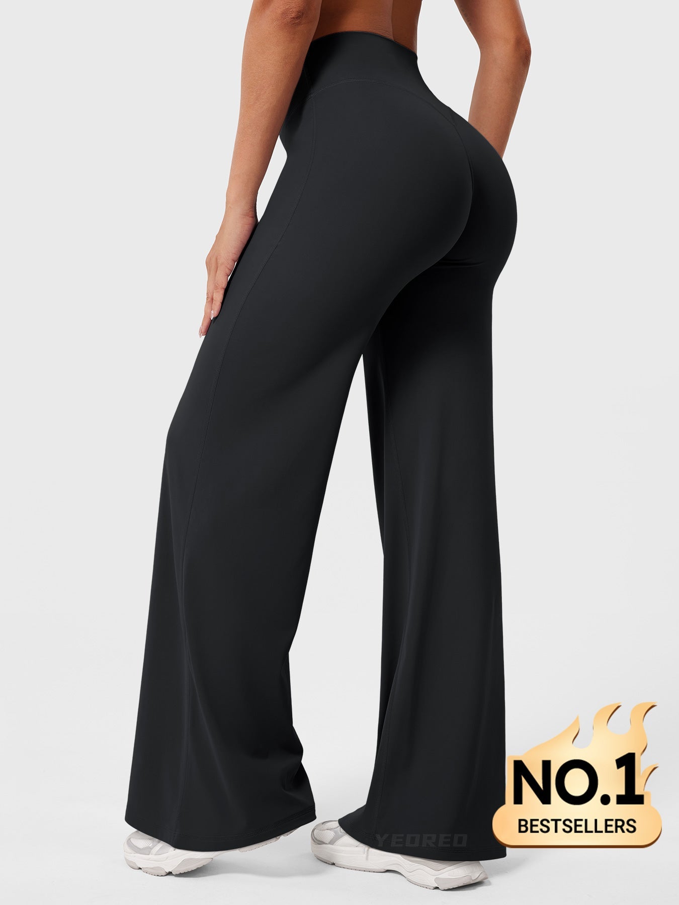 Yeoreo | The High-Waist Seamless-Front Straight-Leg Leggings