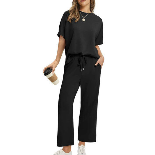 Rachel | The Relaxed Soft-Knit Half-Sleeve Ankle Set