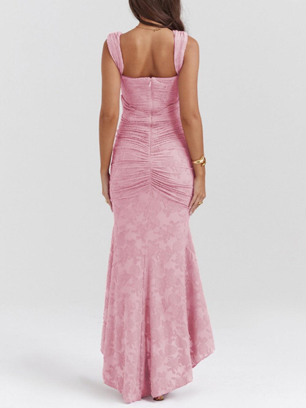 Cesca | The Vintage Corseted Floral Burn-Out Maxi Dress