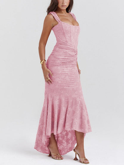 Cesca | The Vintage Corseted Floral Burn-Out Maxi Dress
