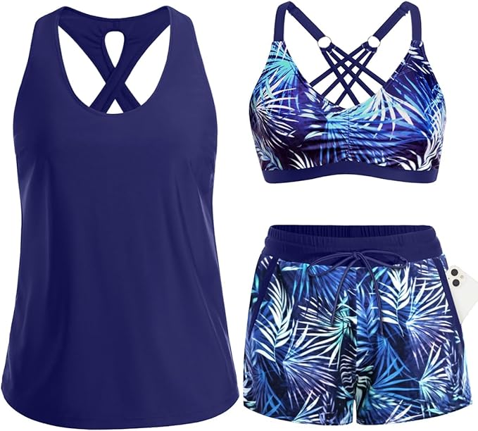 Amy | The Tri-Component Modular Active-Utility Tankini Set