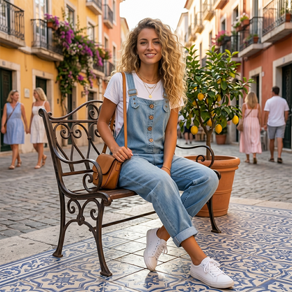 Camy | The Slouchy Vintage Denim Relaxed Dungaree