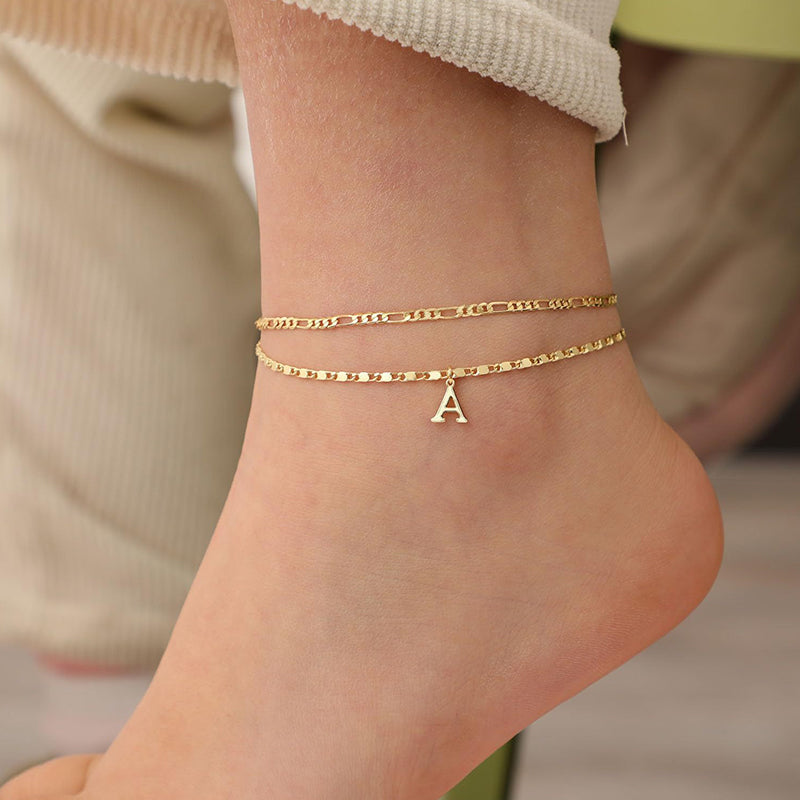 Gold | The Multi-Strand Shimmering Cubic Zirconia Anklet