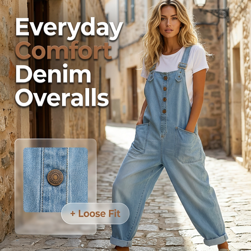 Camy | The Slouchy Vintage Denim Relaxed Dungaree