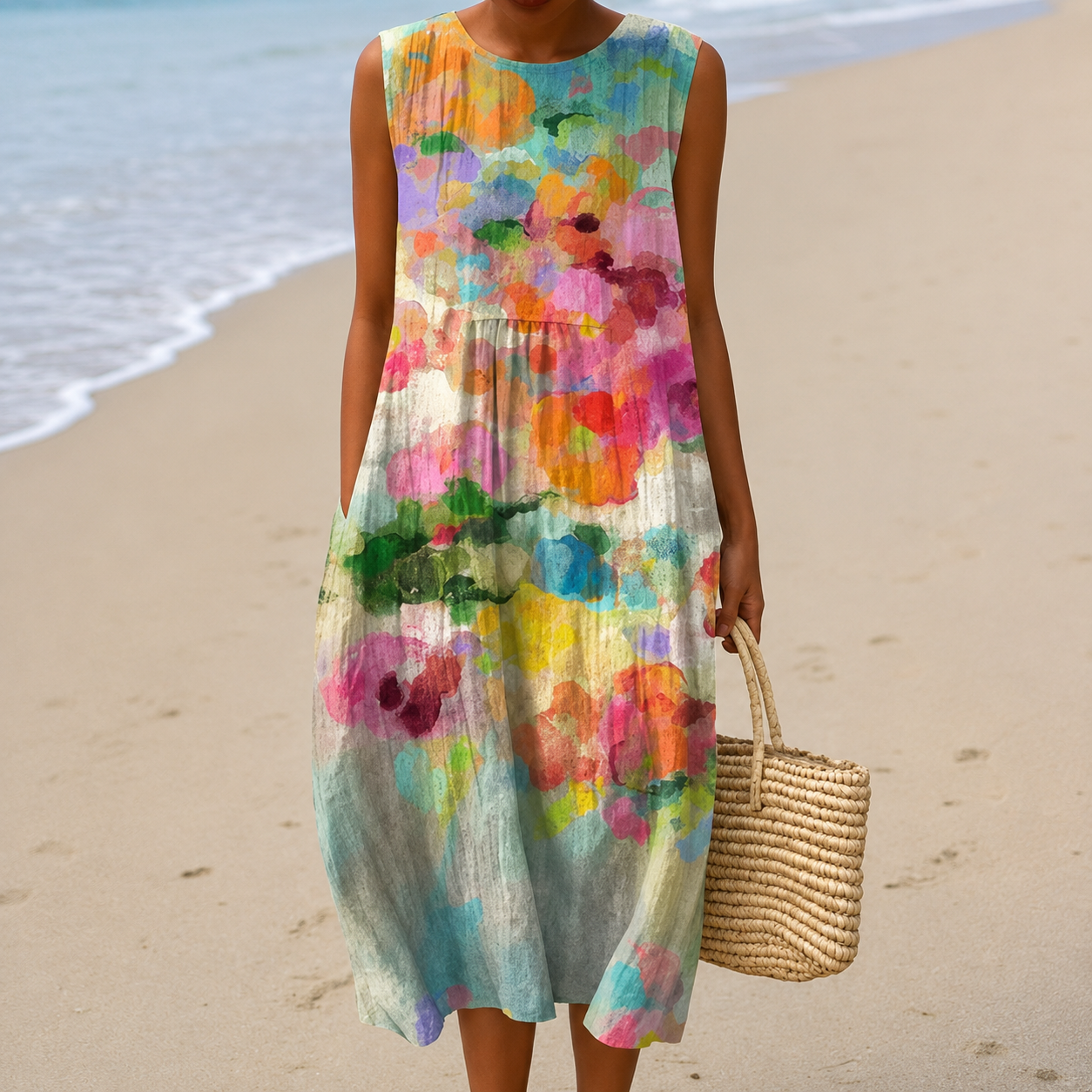 Livia | The Sleepless Botanical Breeze Midi Dress
