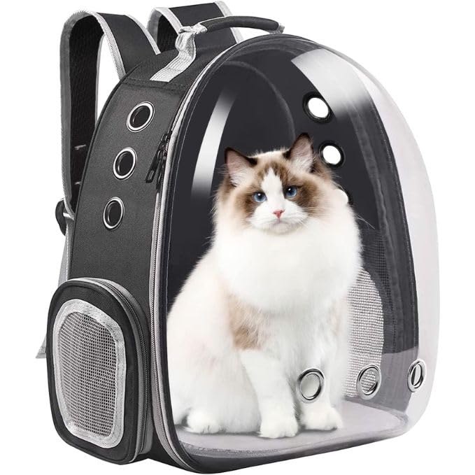 Pet Backpack | The Transparent Panoramic Multi-Ventilated Travel Carrier