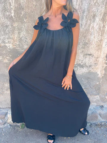 Flory | The Sculpted U-Neck Flowing Silhouette Midi