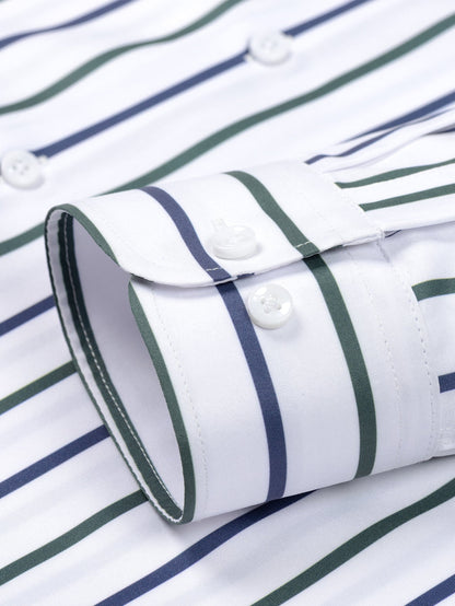 Jace | The Classic Long-Sleeve Clean-Fit Striped Shirt