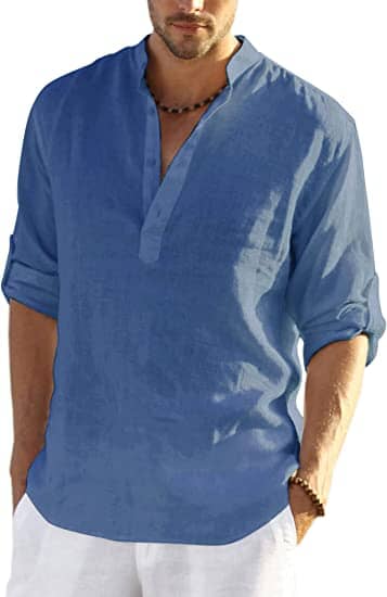 Henley | The Premium Cotton-Hemp Casual Artisan Shirt
