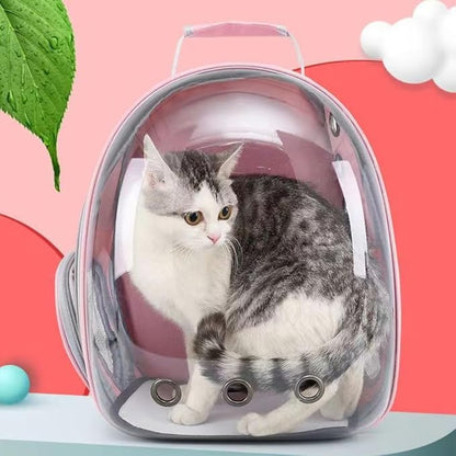Pet Backpack | The Transparent Panoramic Multi-Ventilated Travel Carrier