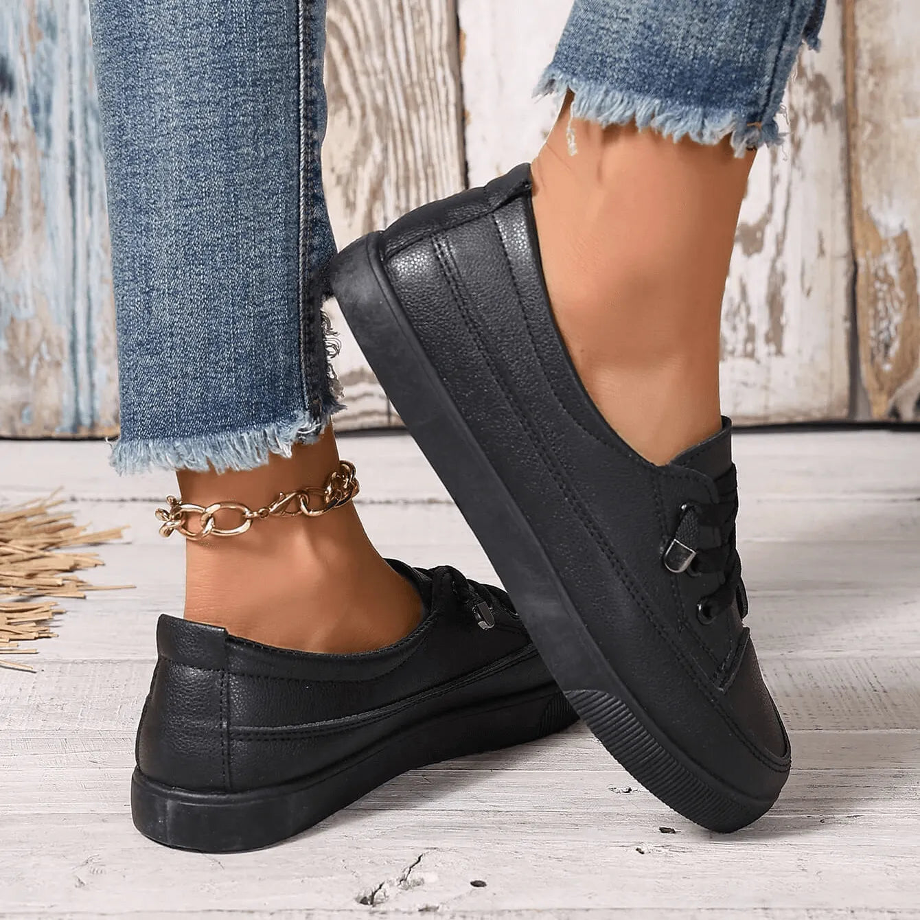 Anna | The Handcrafted Orthopedic Zero-Strain Leather Derby