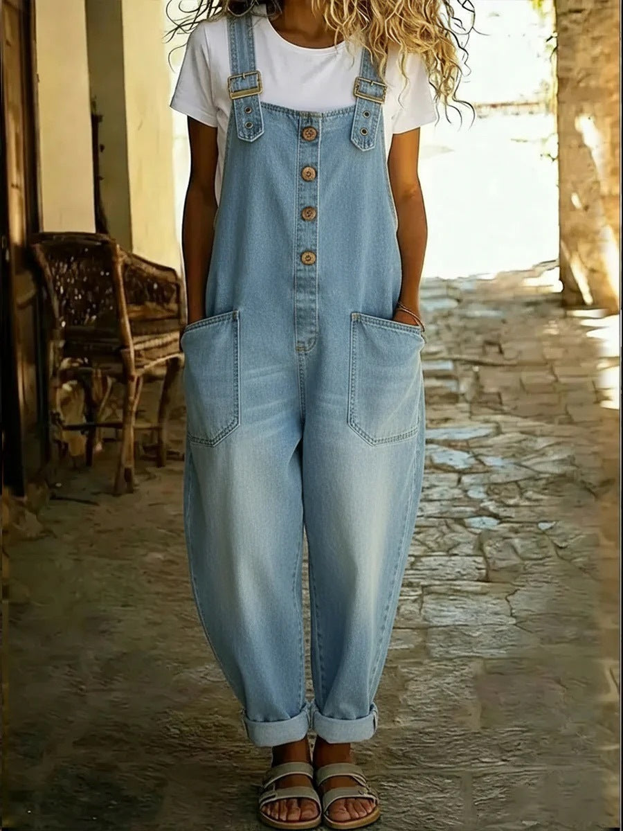 Camy | The Slouchy Vintage Denim Relaxed Dungaree