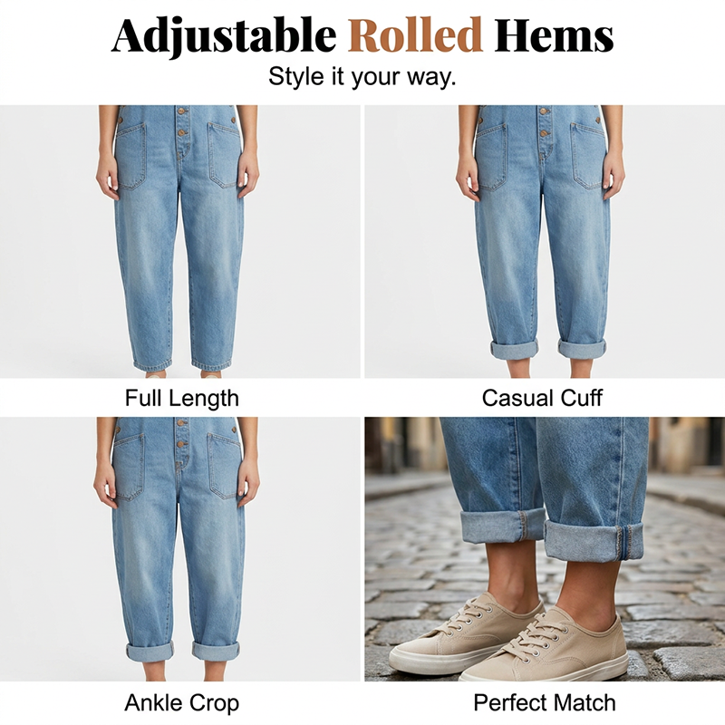 Camy | The Slouchy Vintage Denim Relaxed Dungaree