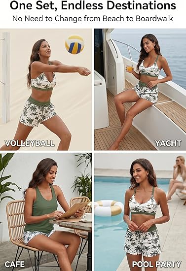 Amy | The Tri-Component Modular Active-Utility Tankini Set