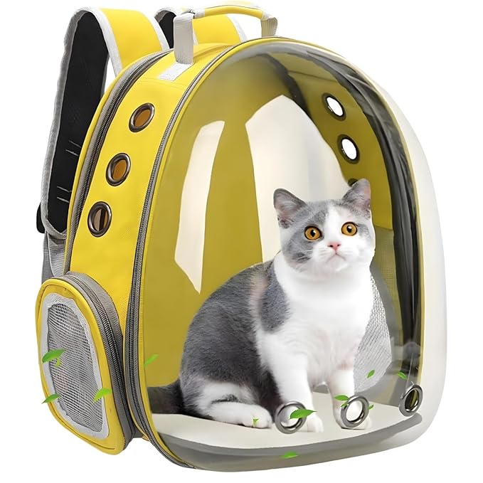 Pet Backpack | The Transparent Panoramic Multi-Ventilated Travel Carrier