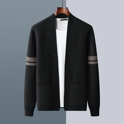 Julion | The Premium Merino Blend Varsity Knit Cardigan