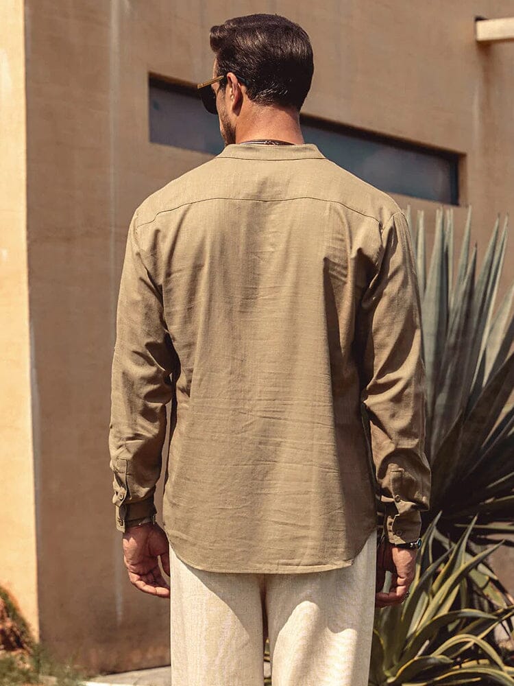 Henley | The Premium Cotton-Hemp Casual Artisan Shirt