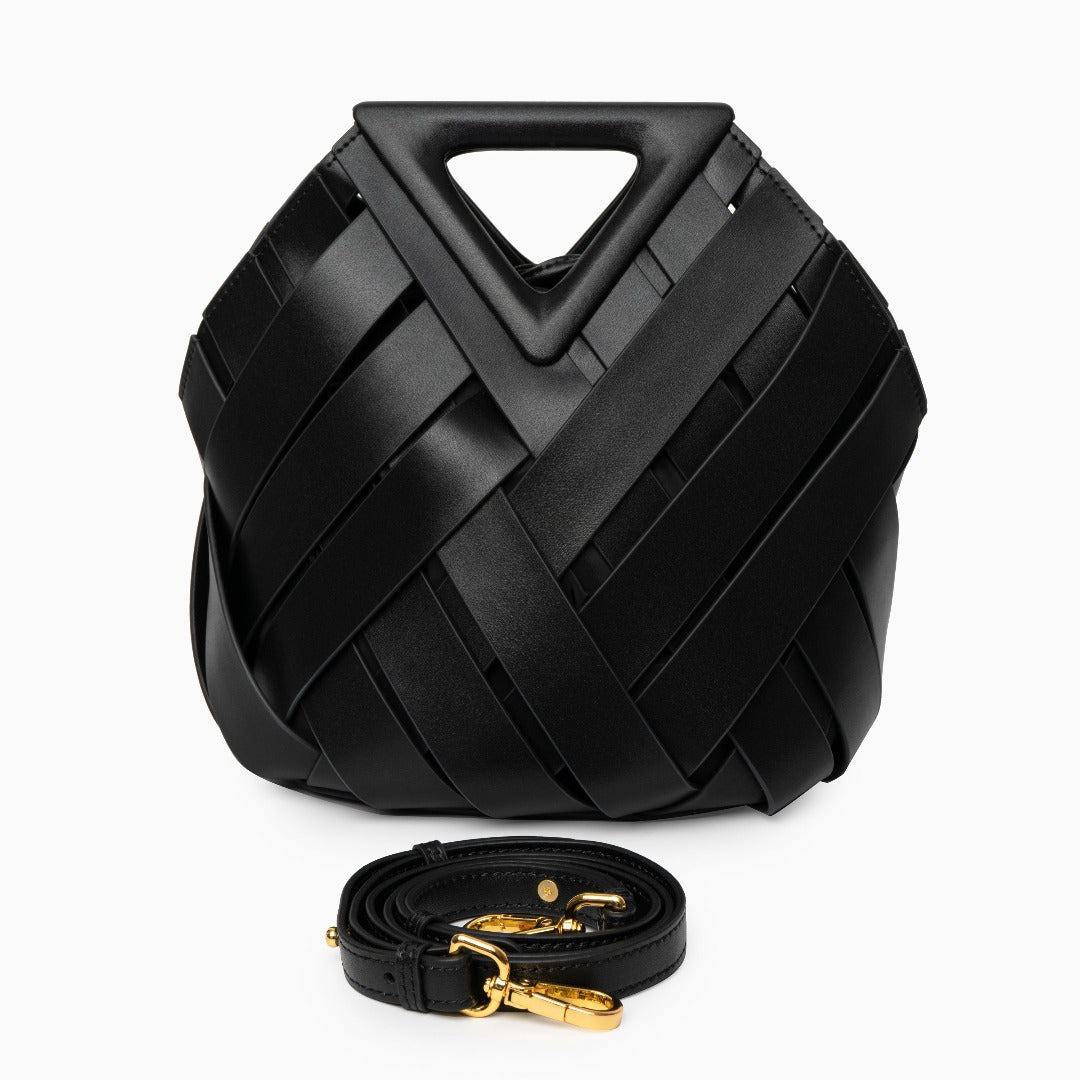Elara | The Sculpted Intricate-Weave Origami Handbag