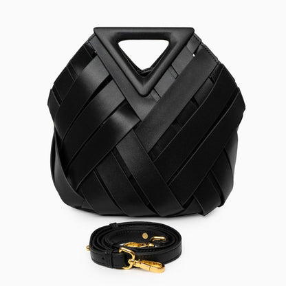 Elara | The Sculpted Intricate-Weave Origami Handbag