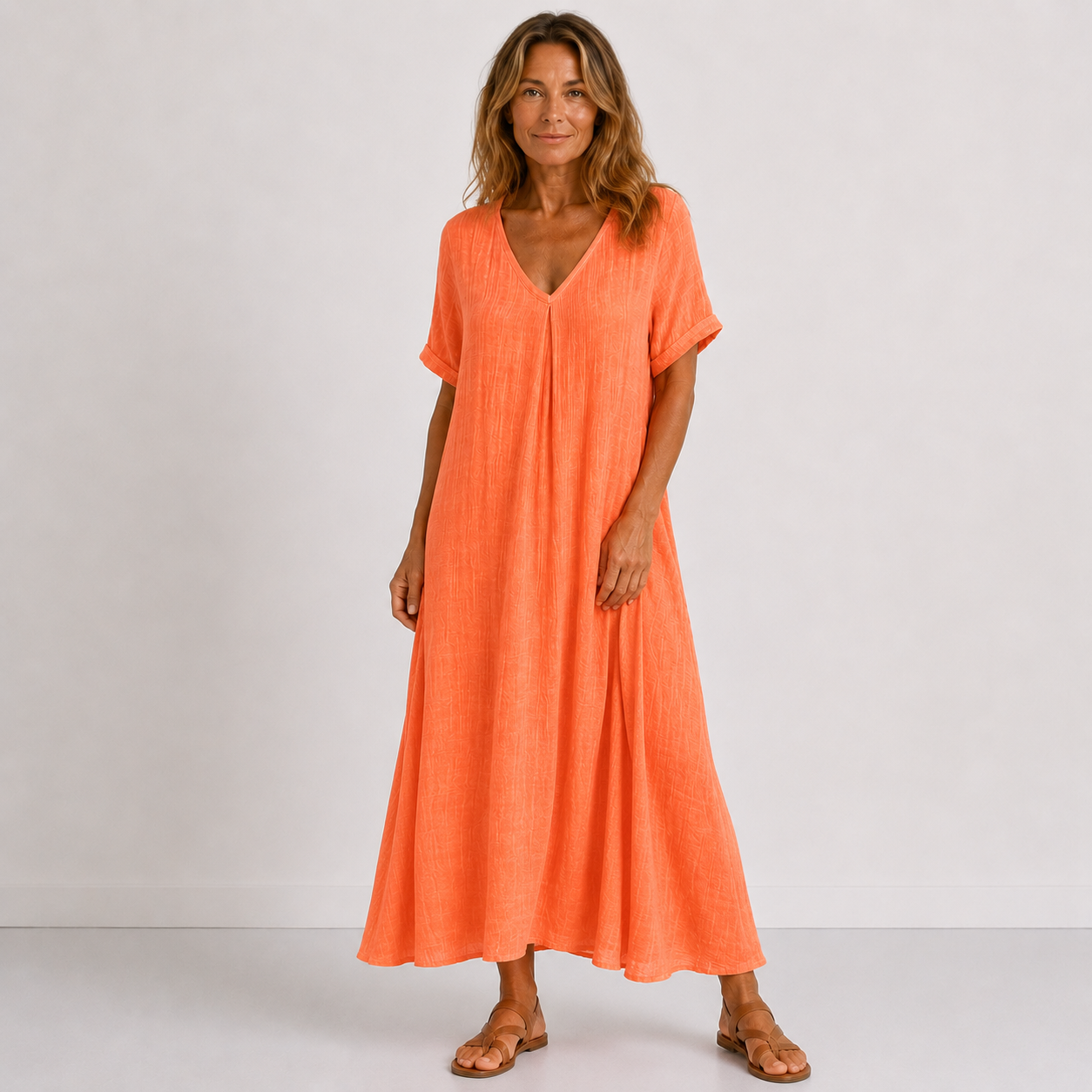 Violette | The Flowing V-Neck Resort Maxi Dress