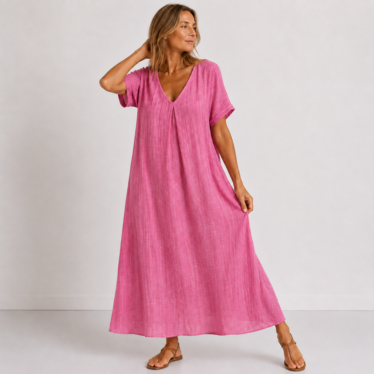 Violette | The Flowing V-Neck Resort Maxi Dress