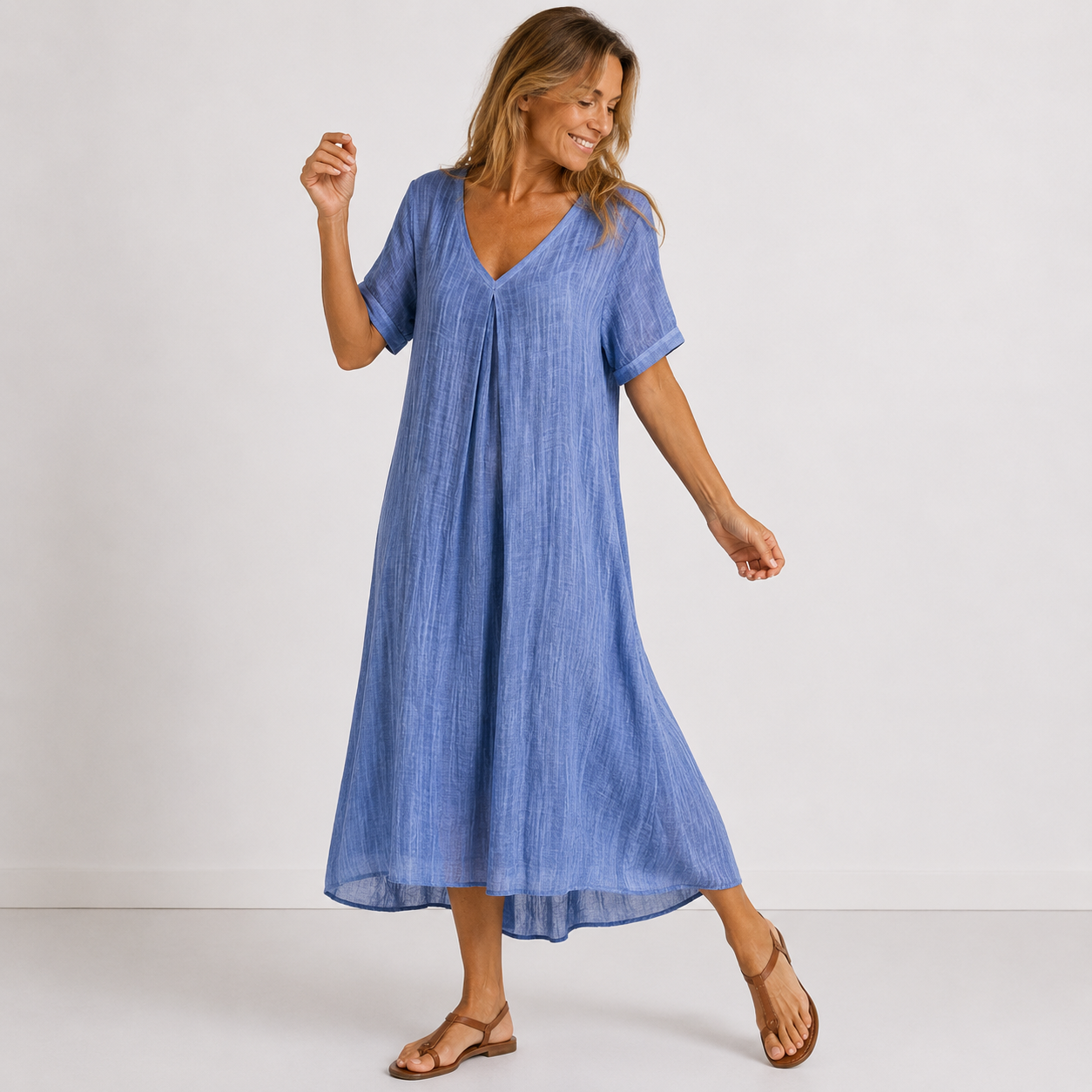 Violette | The Flowing V-Neck Resort Maxi Dress