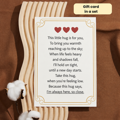 Love | The Hugging Figure Sentiment Gold Necklace