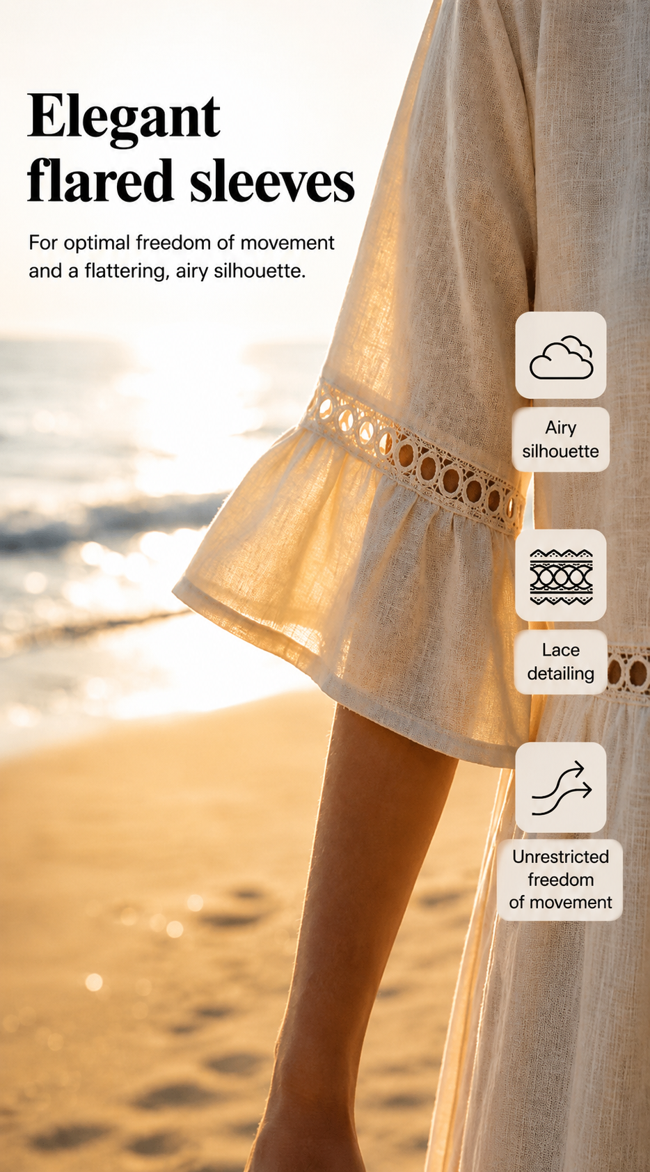 Amara | The Lace-Detailed Cotton-Linen Midi Dress