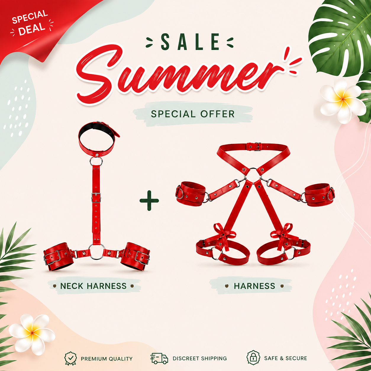Sweeney | The Avant-Garde Synthetic Leather Bow Harness