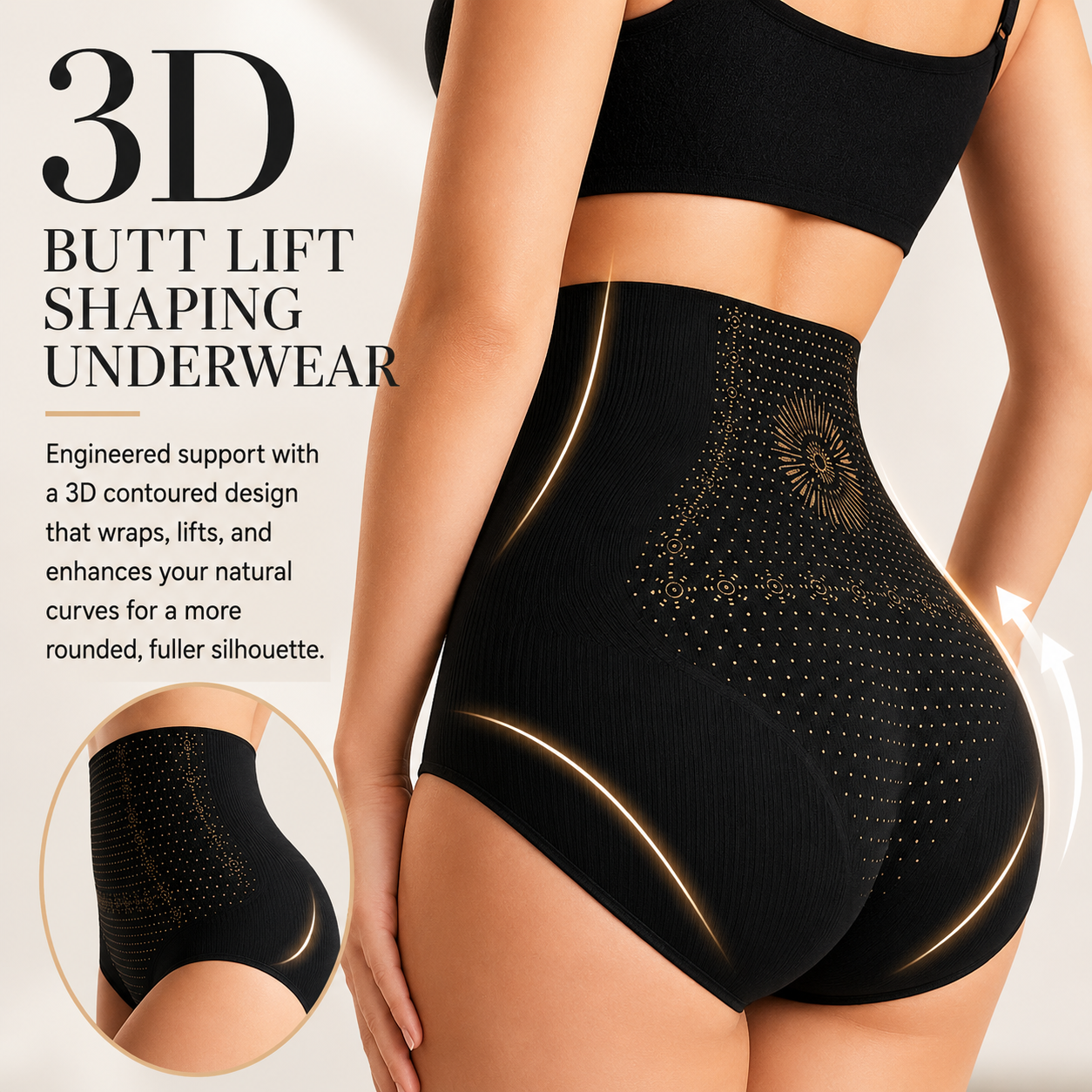 Irena | The 3D-Contour High-Waist Seamless Shaping Briefs