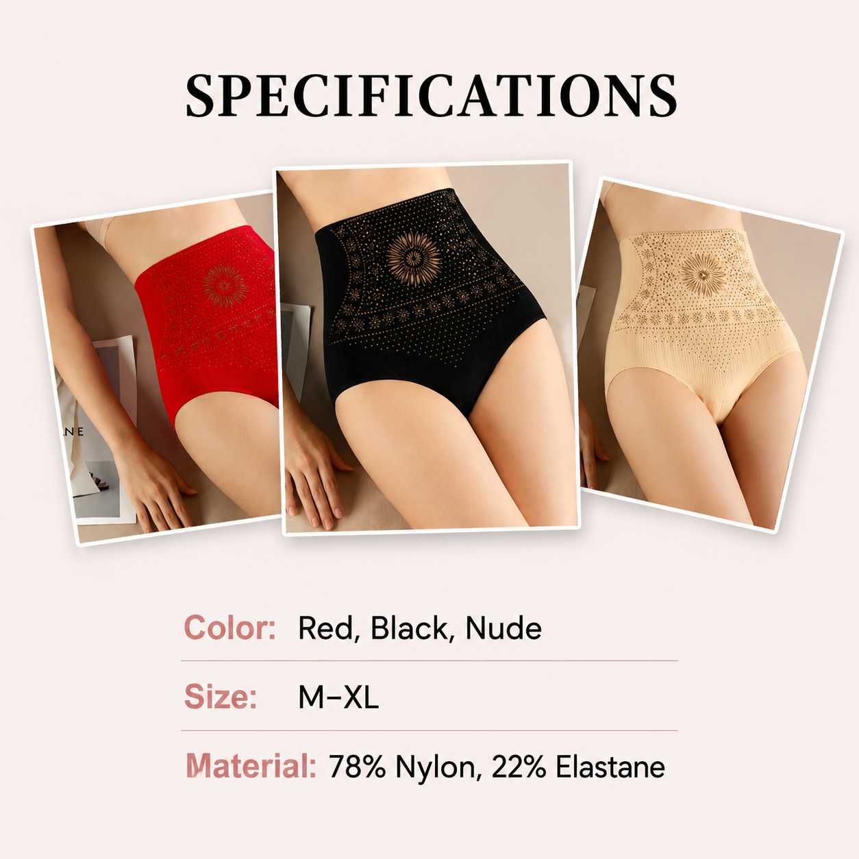 Irena | The 3D-Contour High-Waist Seamless Shaping Briefs