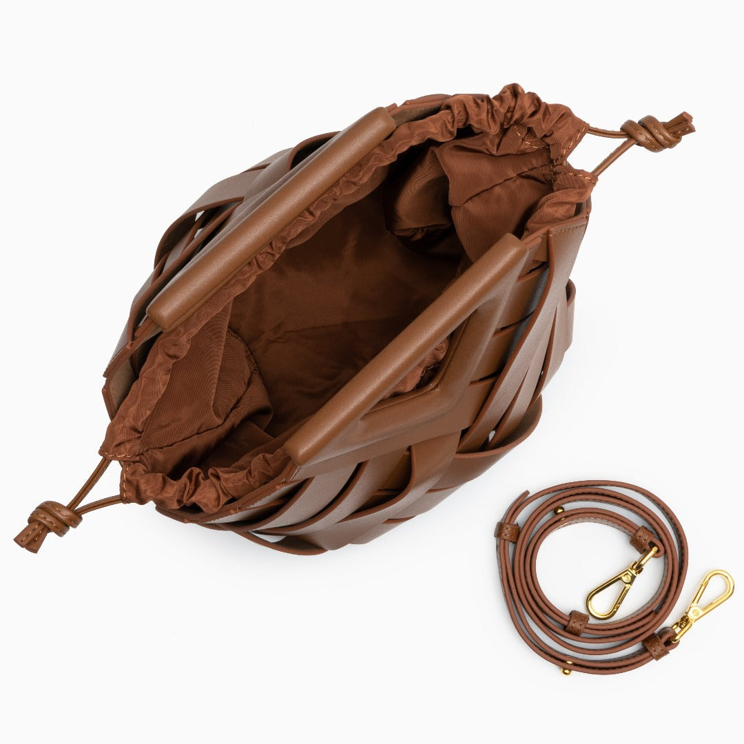 Elara | The Sculpted Intricate-Weave Origami Handbag