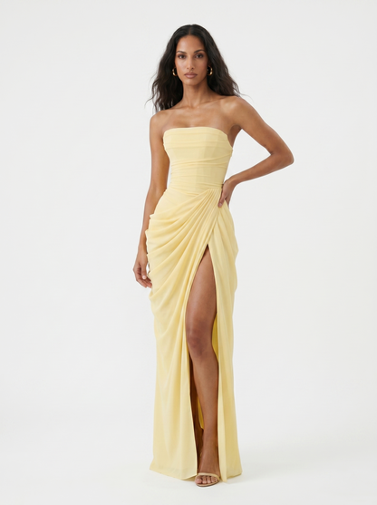 Sira | The Ethereal Cascading Midnight Gala Gown