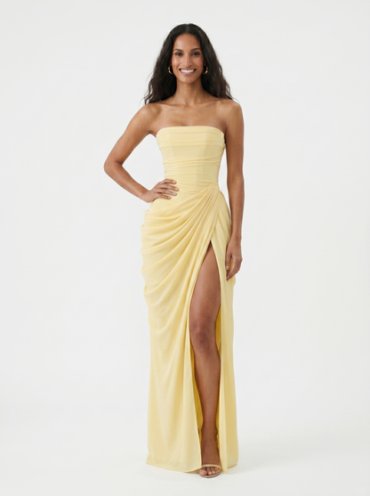 Sira | The Ethereal Cascading Midnight Gala Gown